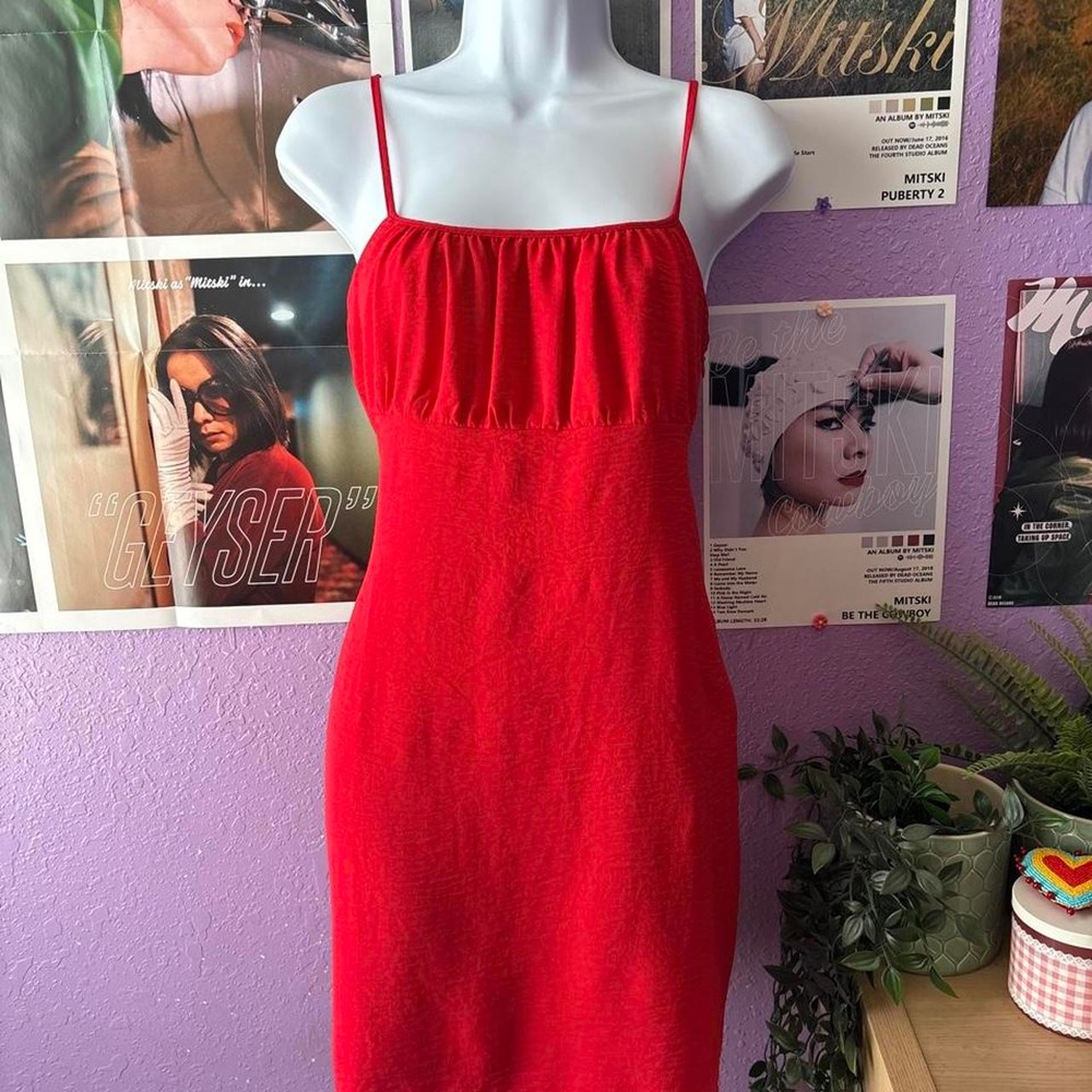 Aeropostale Empire Waist Red Mini Dress Size M